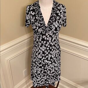 Chico's Black and White Floral Dress
